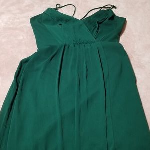 Floor length, double-beaded formal dress